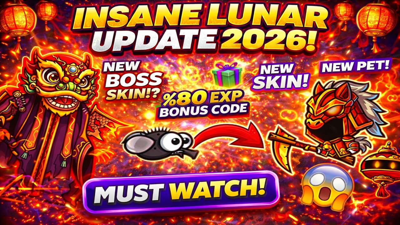 NEW LUNAR 2026 UPDATE is INSANE! 🌙🔥 + 80% EXP BONUS CODE - EvoWorld.io