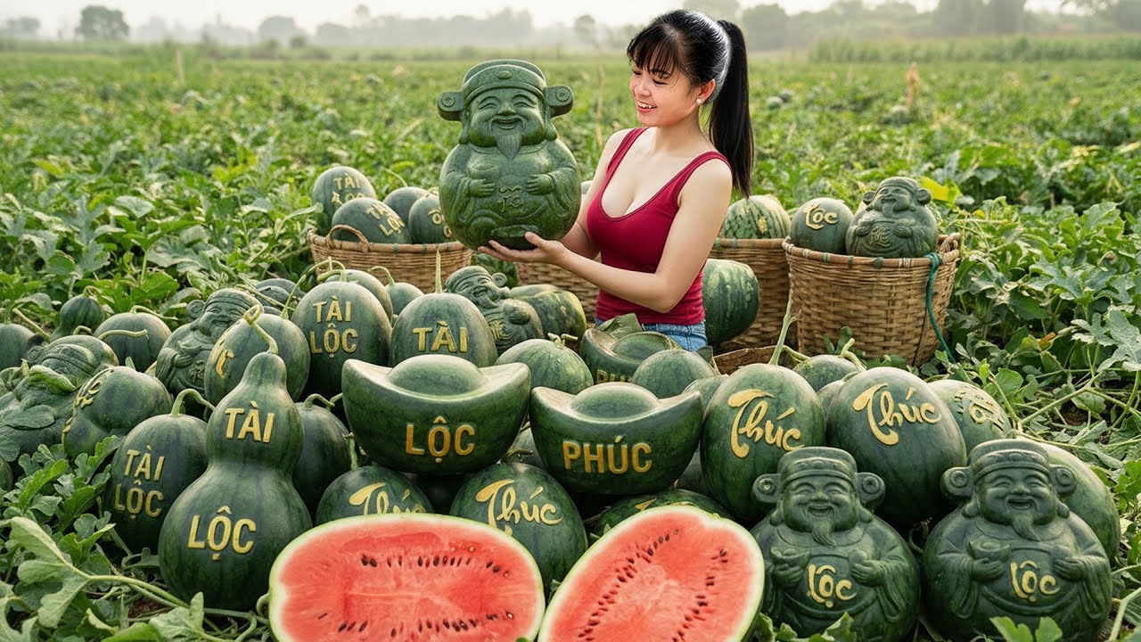 [TIMELAPSE] -- 999 Days Harvesting A Lot Of Watermelons, Cantaloupes, Oranges, Jackfruit Go To Sell