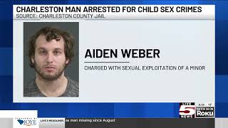 VIDEO: Charleston man charged with two counts of sexual exploitation of a minor