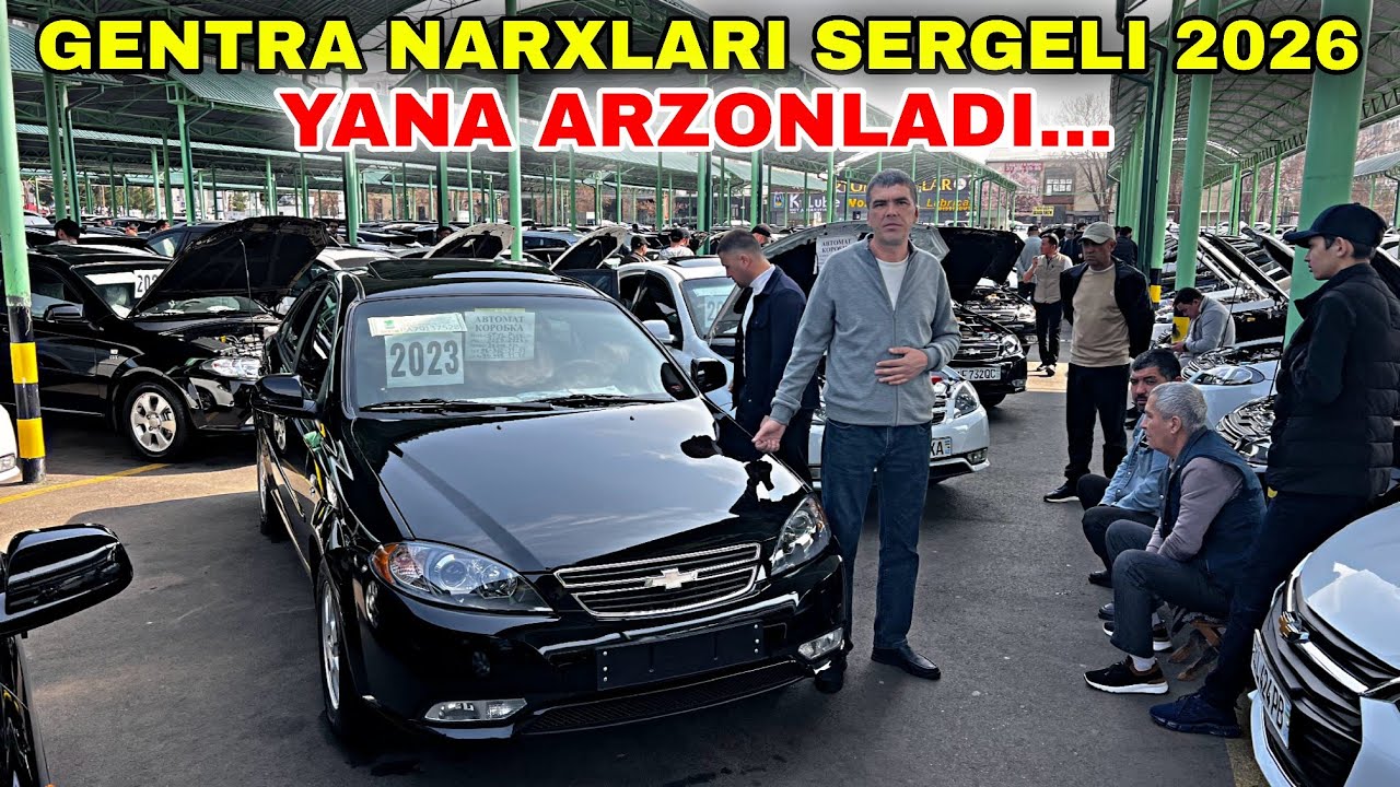 8 MART GENTRA NARXLARI 2026. SERGELI MOSHINA BOZORI NARXLARI 2026. ARZONCHI RUSTAM AKADAN ARZONLARI