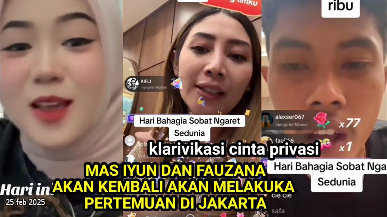 Ketemuan kembali Di lakukan klarivikasi cinta privasI mas iyun dan fauzana