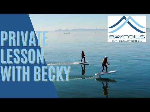 @Fliteboard Lesson with Becky @Bay Foils