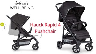 Hauck Pushchair Rapid 4 Up to 25 Kg unpacking and installation guide and review.