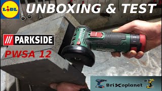 PARKSIDE 12V PWSA 12 MINI AMOLADORA - YouTube