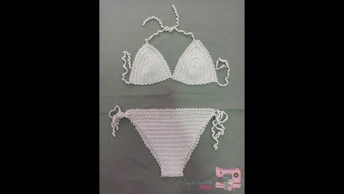 Costume mare Bikini all'uncinetto parte sopra Facile e veloce 