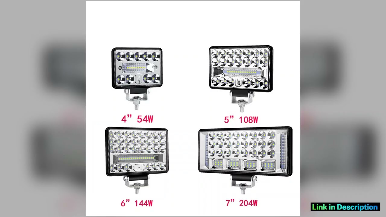 4 5 6 7 Inch LED Light Bar Offroad Spot Flood LED Work Light for Truck Car Boat Tractor 4x4 Atv Hea