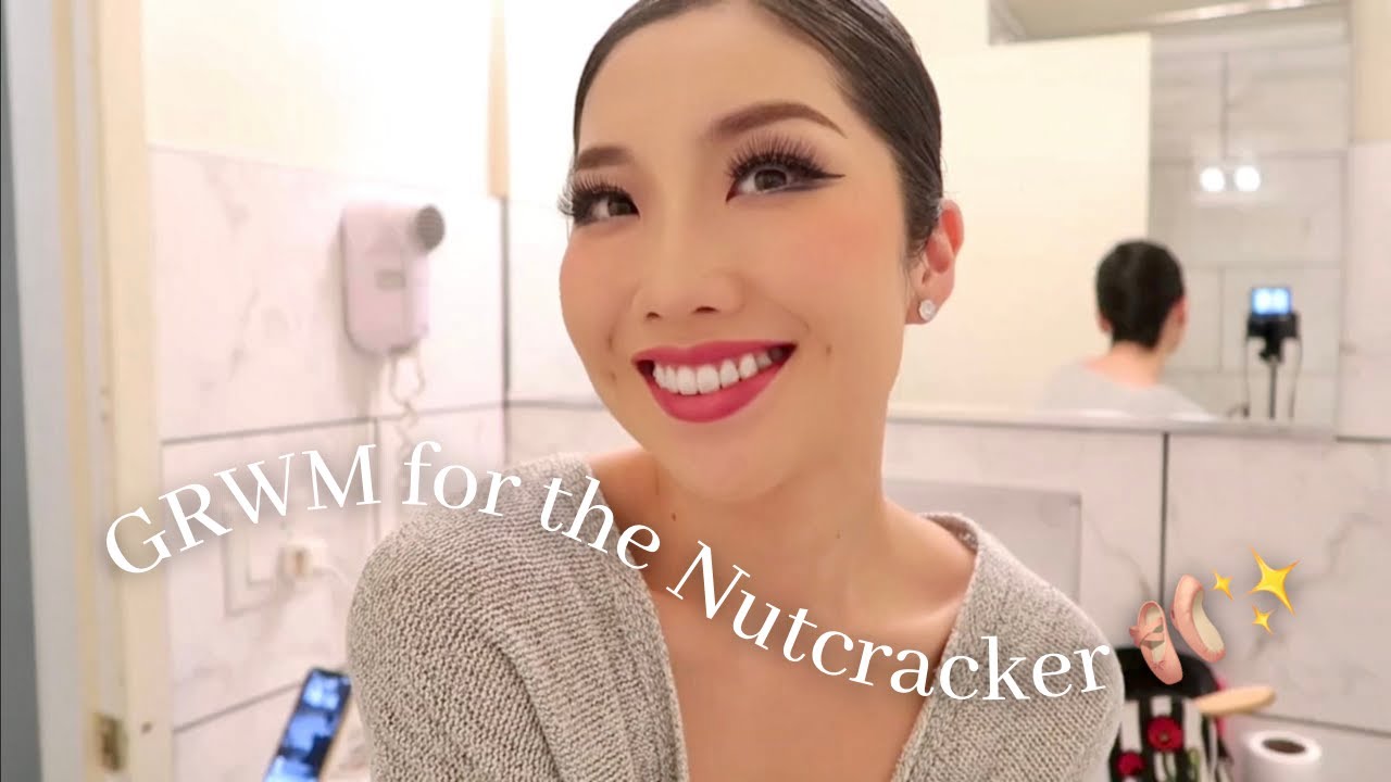 【GRWM】バレエメイク＆夜会巻き｜くるみ割り人形