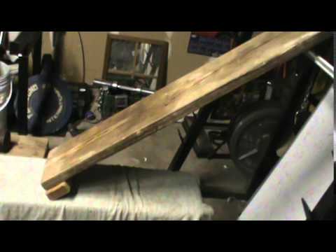 Make an Incline Bench for Working Out in Garage Gym - YouTube