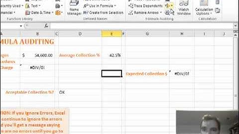 Excel Video 198 Error Checking