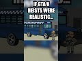 If GTA V heists were realistic... #gta #shorts