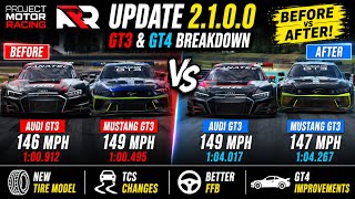 PMR Update 2.1.0.0 GT3 & GT4 Breakdown | New Tire Model, TCS Changes, BOP & Before vs After!