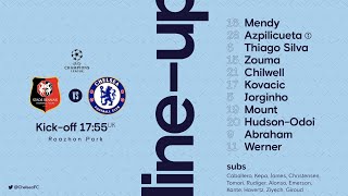 Rennes vs Chelsea Lineup for Champions League Matchday 4 Fixture #RENCHE