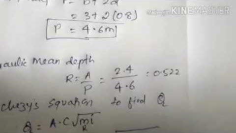 Flow through Open Channel   Numerical Problem Part 1
