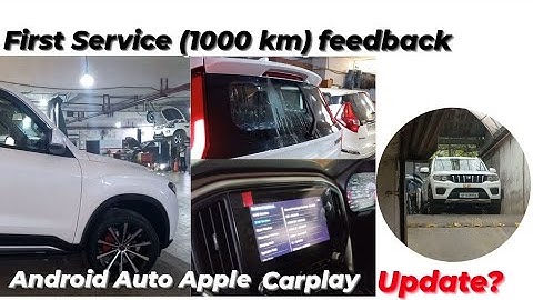 Scorpio N Z6 First Service and Android Auto, Apple Carplay Update @JSTsFitness | KIM