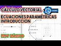 🤔¿Cómo son las ecuaciones paramétricas? | Introducción |¡Muy básico!|Cálculo Vectorial