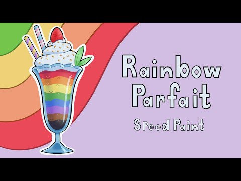 rainbow parfait [Speed paint]