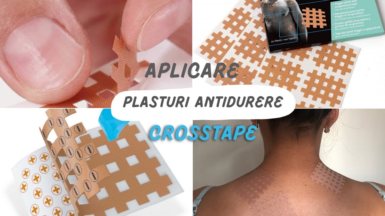 Aplicare plasturi antidurere CrossTape K-Active