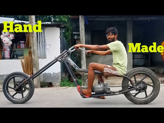 Homemade Chopper Bike ! How To Make Chopper Bike ? Chopper Bike Making !  Bs6 Chopper Bike 'Rdxjin