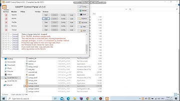 حل مشكلة error: mysql shutdown unexpectedly