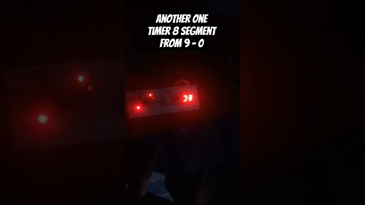 8 Segment Down Counter From 9-0 