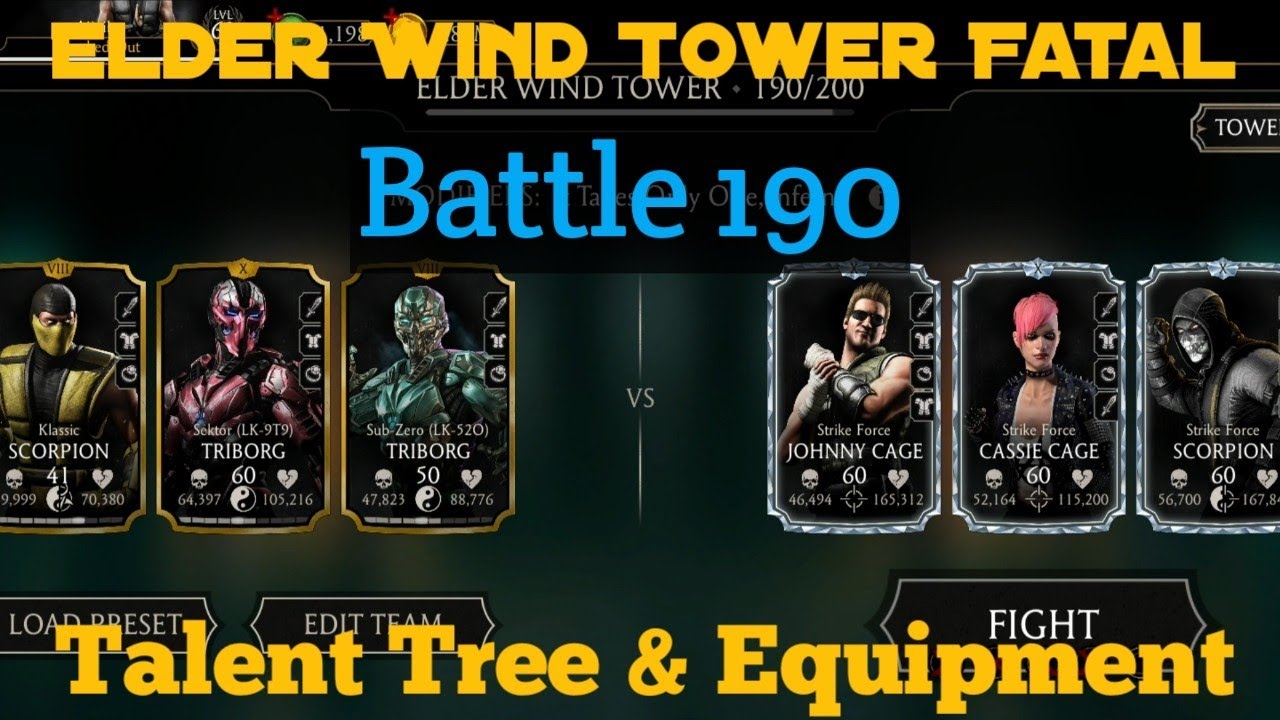 Elder Wind Tower Fatal 190 | Talent Tree & Equipment