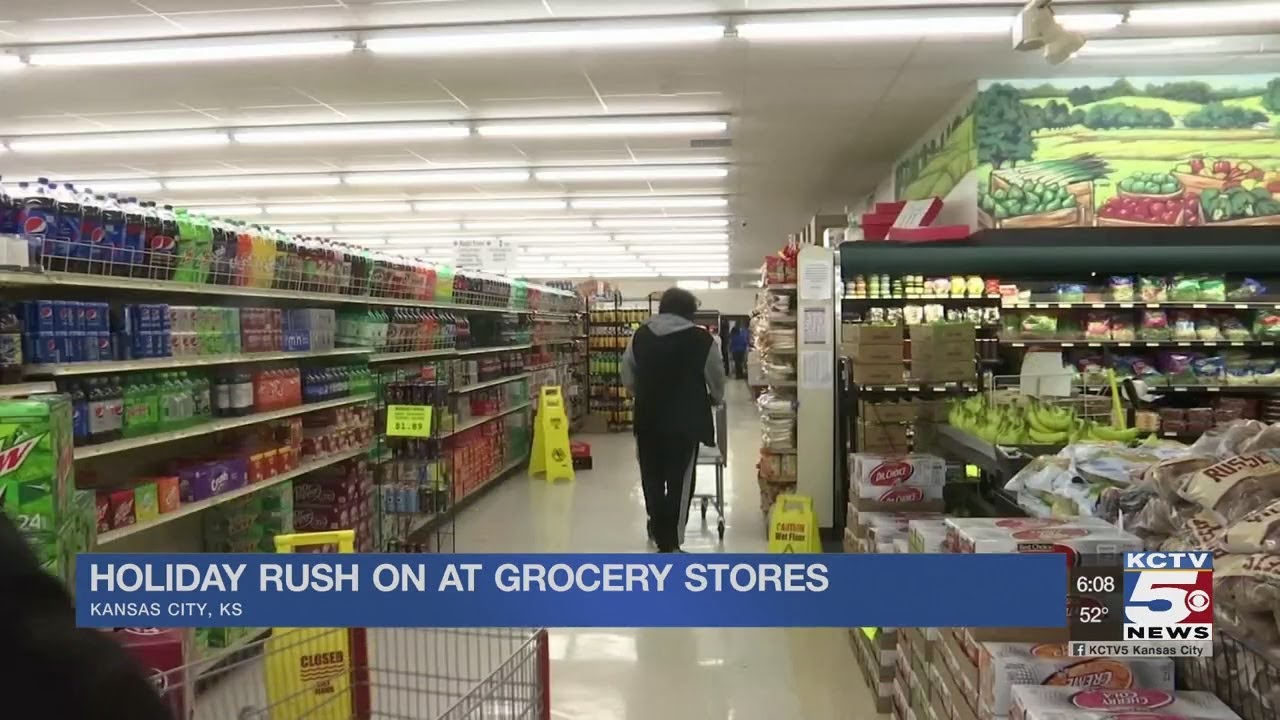 Holiday rush on at local grocery stores YouTube