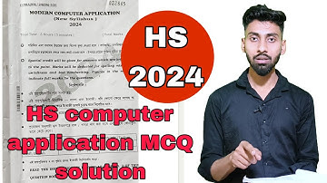 HS 2024 modern computer applications question paper/MCA question answer HS 2024 #hs2024