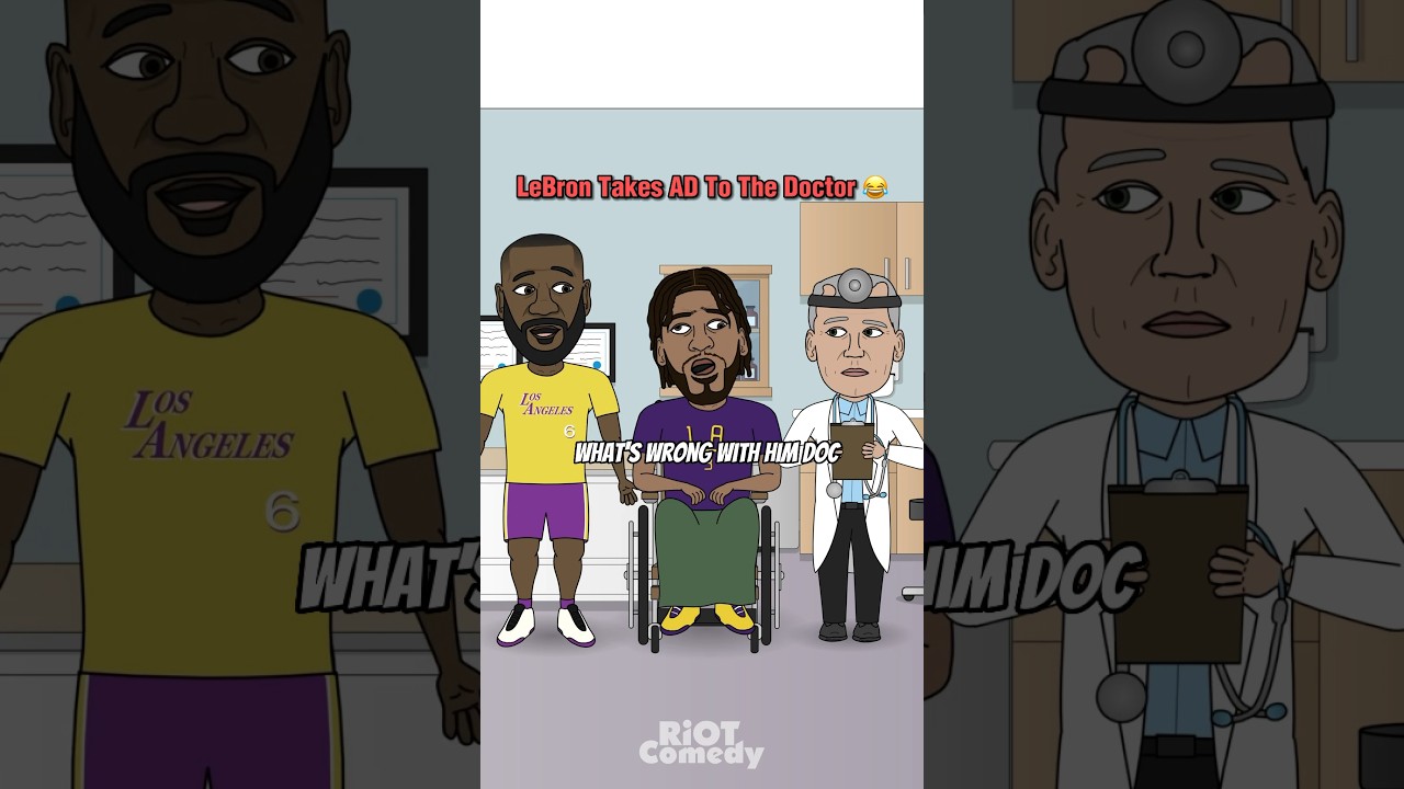 Леброн отводит Энтони Дэвиса к врачу 😂 