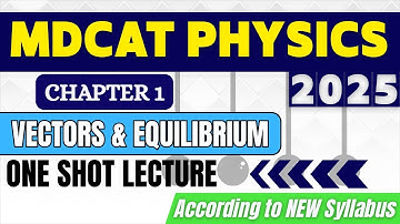 MDCAT Physics Lectures 2025 Unit 1 Vectors and Equilibrium 1 Shot Lecture I MDCAT Physics 2025