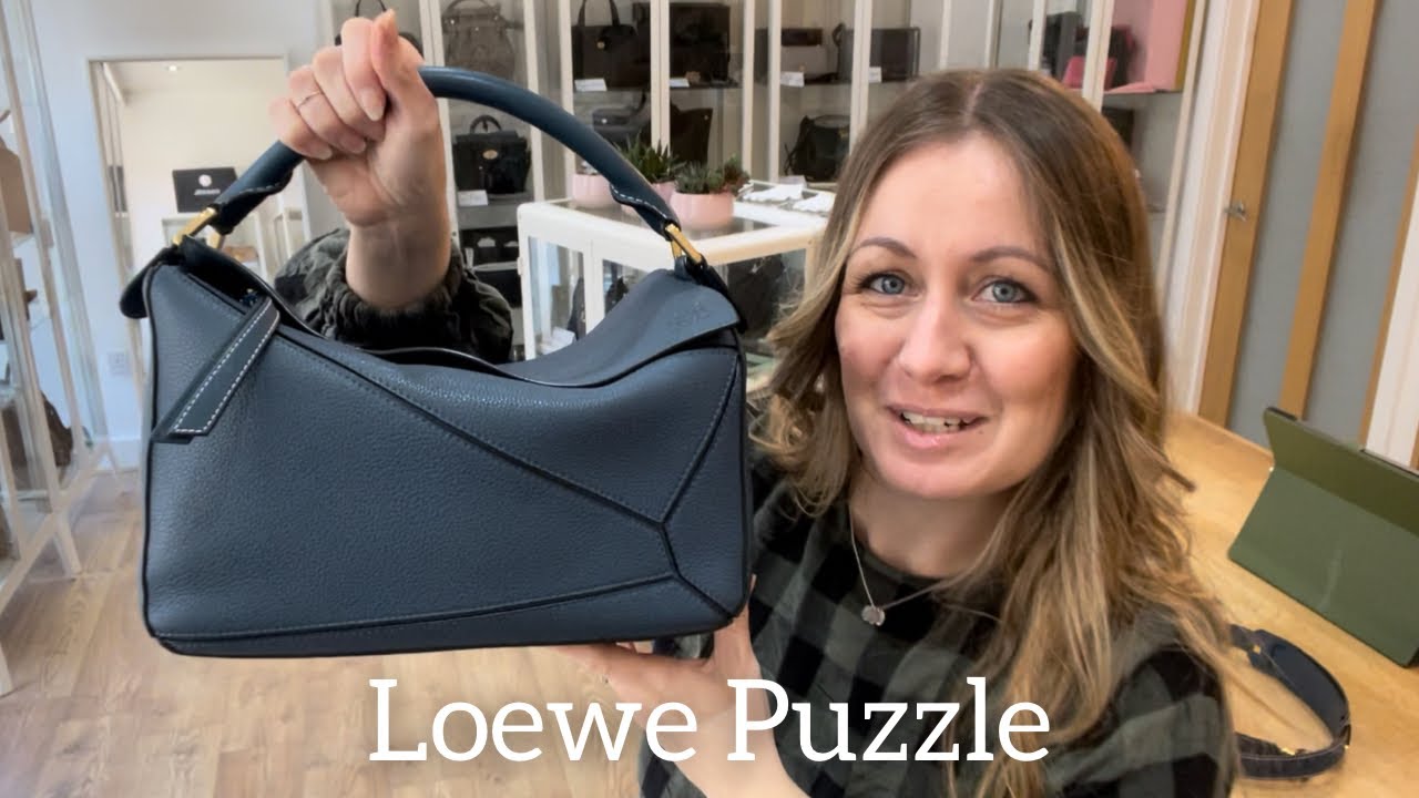 Loewe puzzle bag review & what's in it #loewepuzzlebag #loewebag #what, loewe  puzzle bag