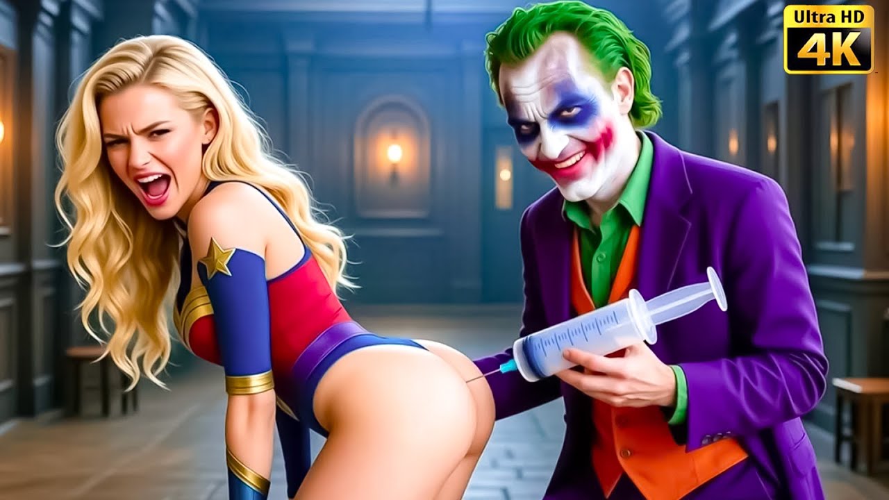 Unexpected Team-Up 💔 A Hilarious Spiderman & Wonder Woman Fight Against Joker and Red Hulk JR 🕸️🃏