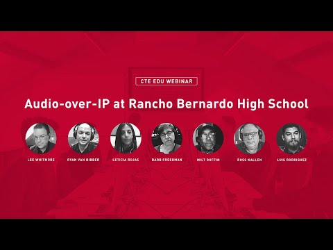 Audio-over-IP at Rancho Bernardo High School // Focusrite Pro