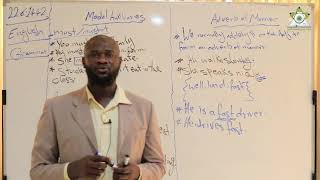 الاستاذ عثمان أحمد درس في مادة اللغة الانجليزية للصف الثالث المتوسط بعنوان Modal Auxiliaries