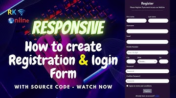 How to make responsive registration and login form with validation using Bootstrap