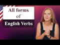 All verb forms in English and what to do with them - present participle, past participle, gerund