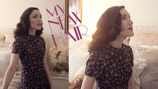 Brushing Out My New 1940s Middy Haircut | Carolina Pinglo