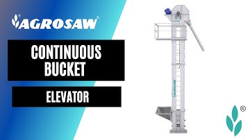 Animation:Bucket elevator for vertically transferring agricultural bulk materials efficiently.