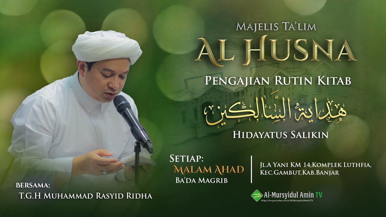 [LIVESTREAM] Majelis Ta'lim Al - Husna Malam Ahad | Kitab ...