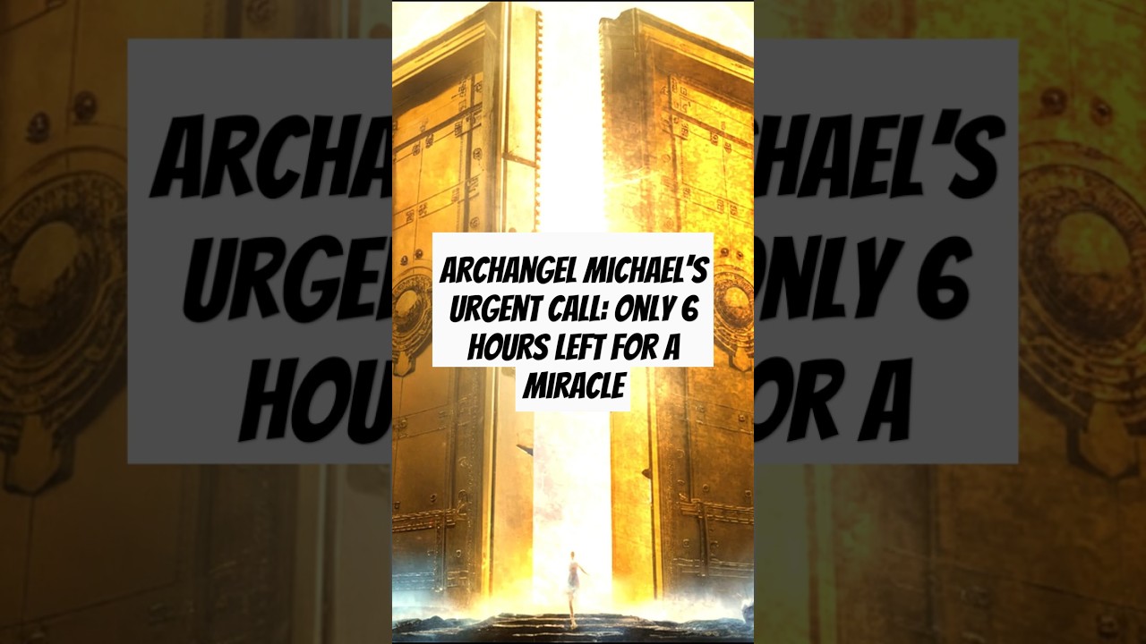 Archangel Michael’s Urgent Call: Only 6 Hours Left for a Miracle!