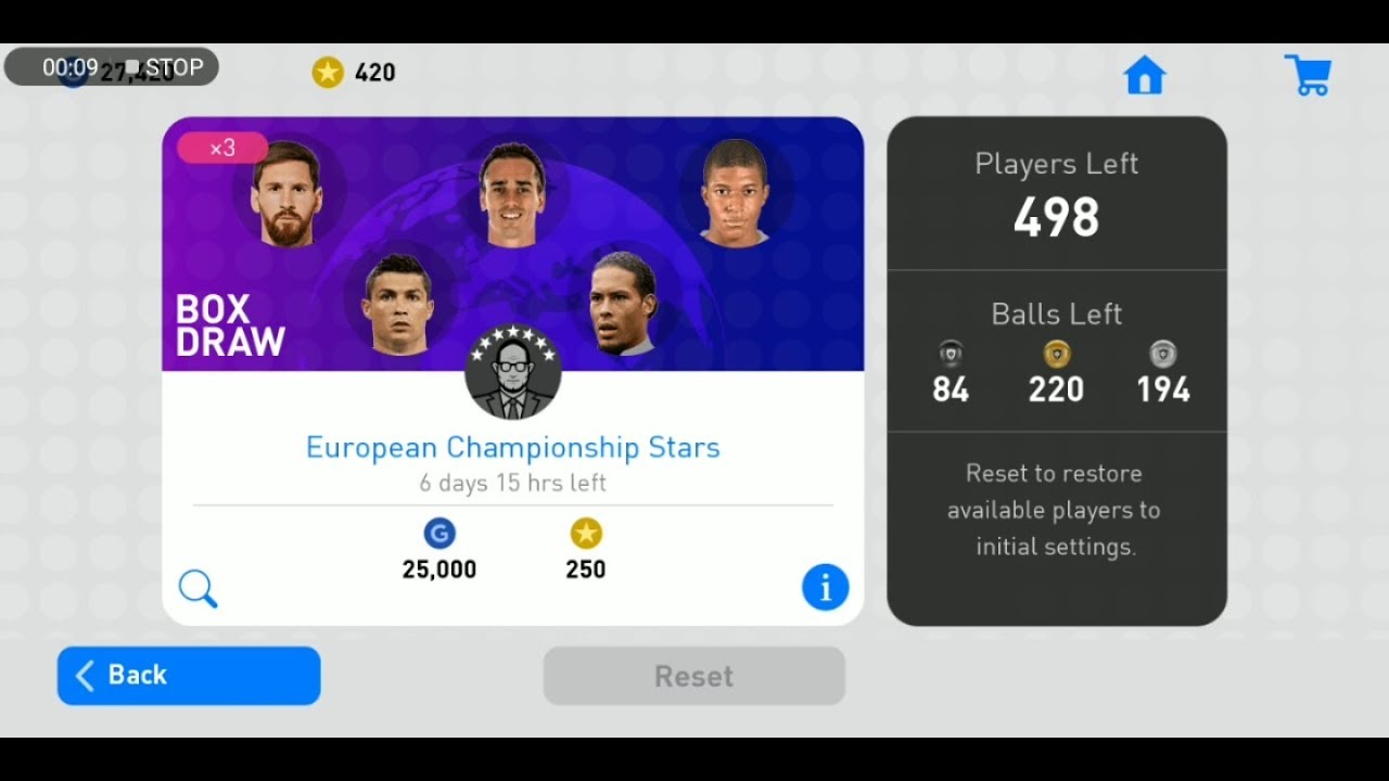 European Championship Stars Black Ball Trick Pes 2019