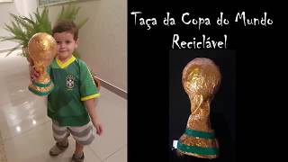 Mini taça da Copa do Mundo (Reciclável)