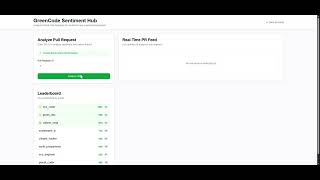 Greencode Setiment Hub App