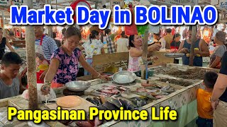 Market Day in BOLINAO PANGASINAN 2023 | Morning Palengke Tour  Province Life in Philippines