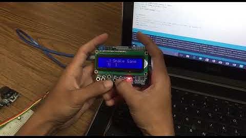 Snake game used lcd display with arduino
