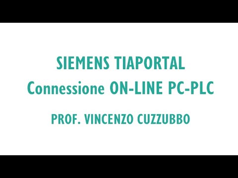 TIAPortal - 03 - Connessione OnLine PC-PLC