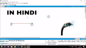 How to use fiber optic cable in networking in cisco packet tracer in Hindi