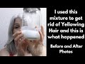 Remove Yellow from Gray Hair With This Gentle Hydrogen Peroxide Treatment/Amazing Results