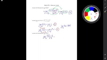 Math 251 - Limit applications