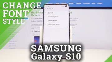 How to Change Font Style in SAMSUNG Galaxy S10 - Font Personalization