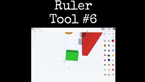 TinkerCAD Tips! Ruler Tool 6.                         #tinkercad #caddesign #3dprintable #3dprinting